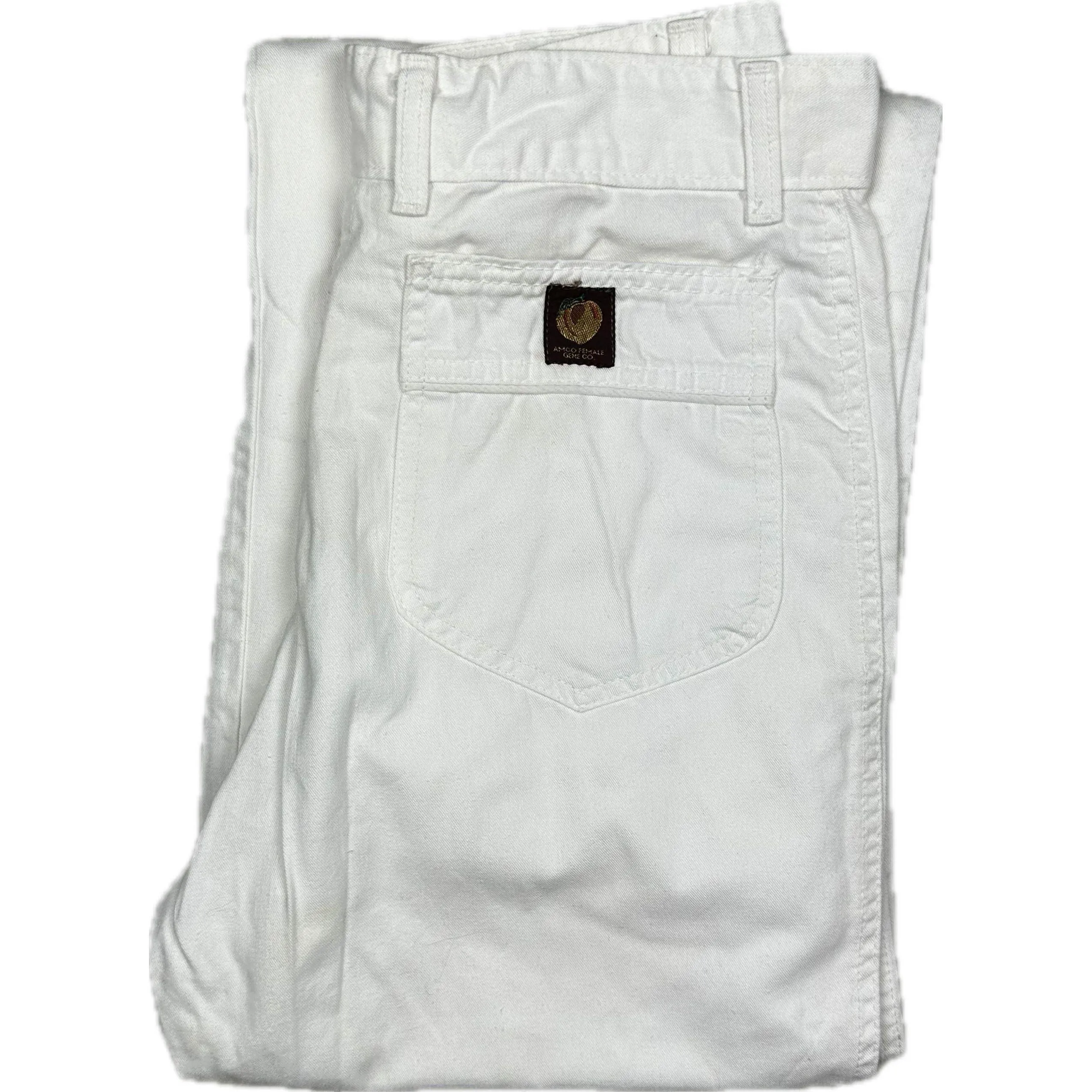 1970's AMCO Peaches Vintage Rare Australian Made White Jeans