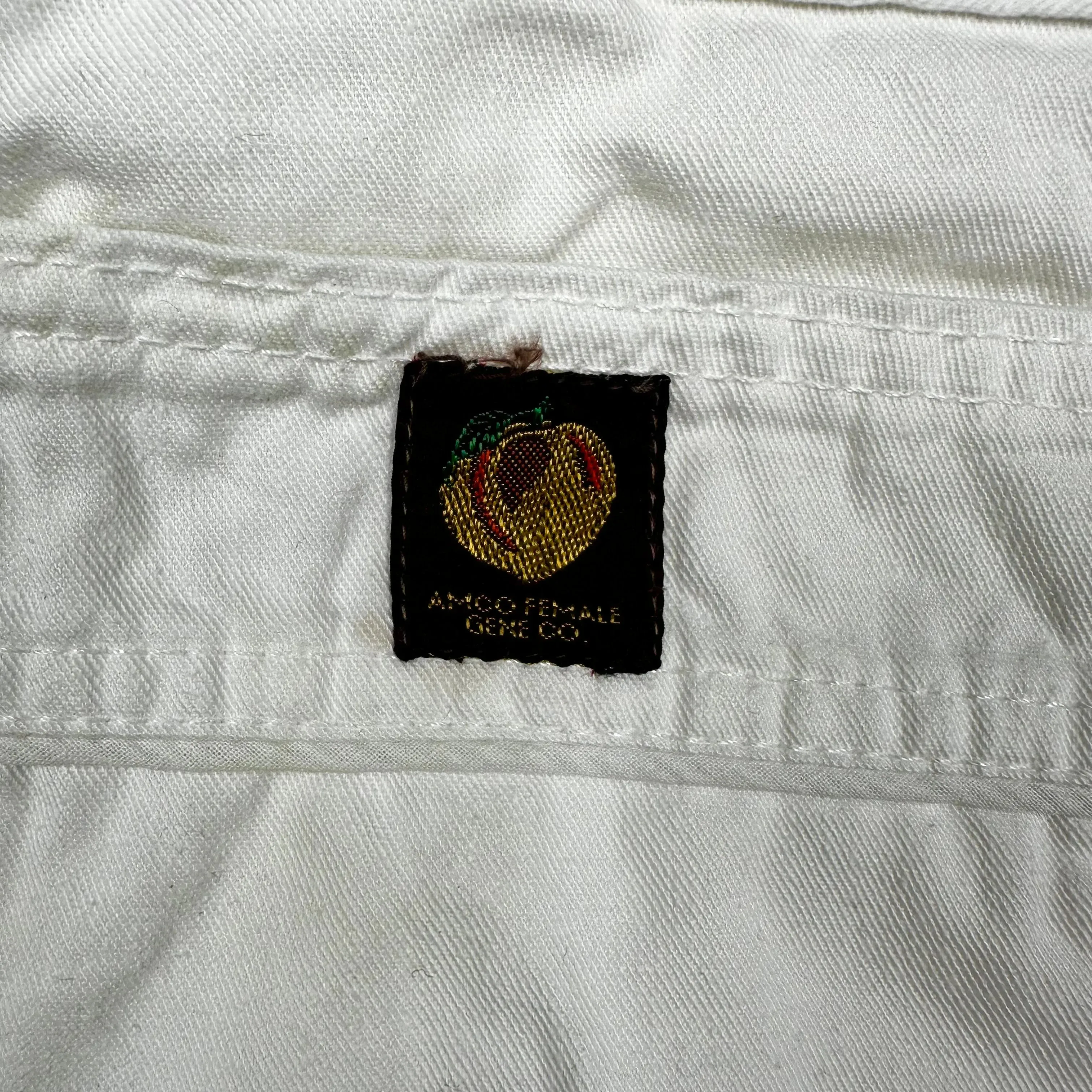 1970's AMCO Peaches Vintage Rare Australian Made White Jeans