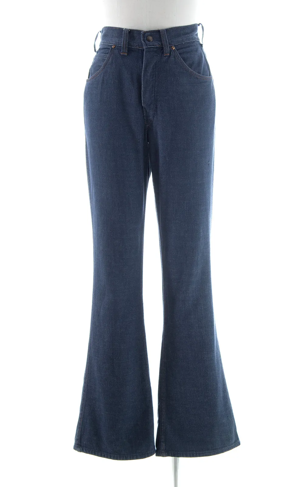 1970s Denim Bell Bottom Jeans | small