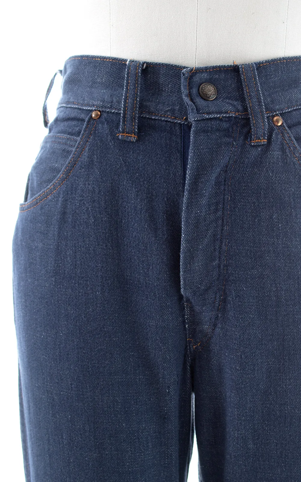 1970s Denim Bell Bottom Jeans | small