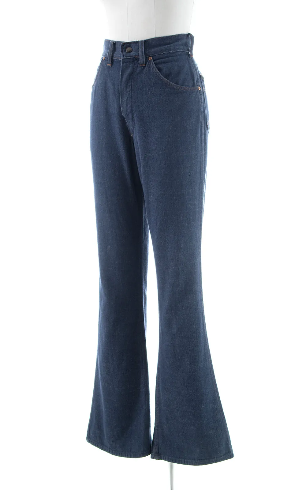1970s Denim Bell Bottom Jeans | small
