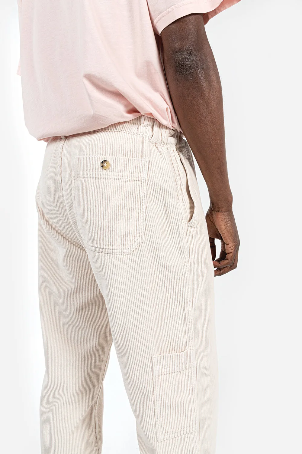 Aberlour Corduroy Carpenter Pant - Off White