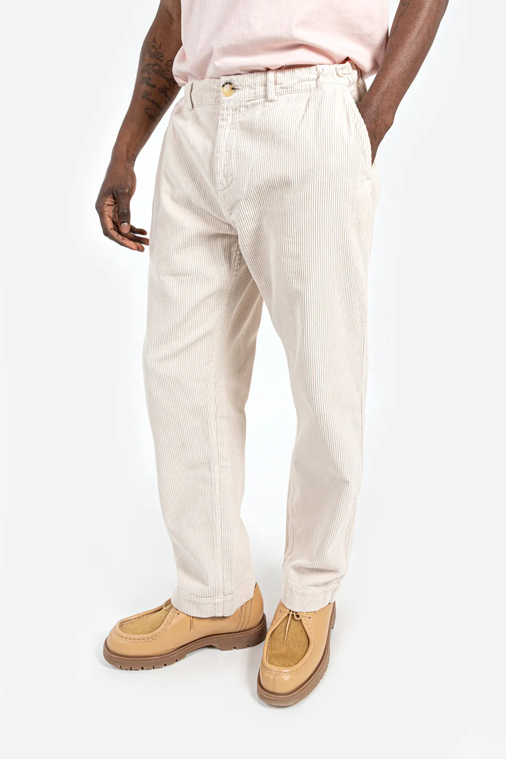 Aberlour Corduroy Carpenter Pant - Off White