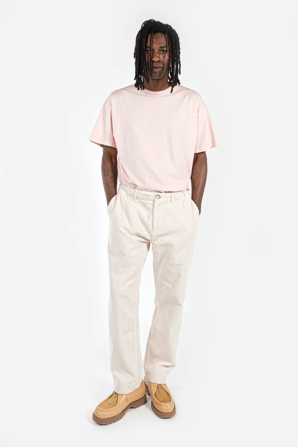 Aberlour Corduroy Carpenter Pant - Off White