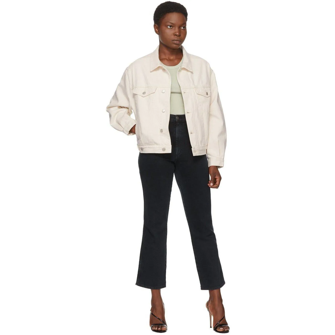 AGOLDE Black Pinch Waist High Rise Kick In Realm Jeans