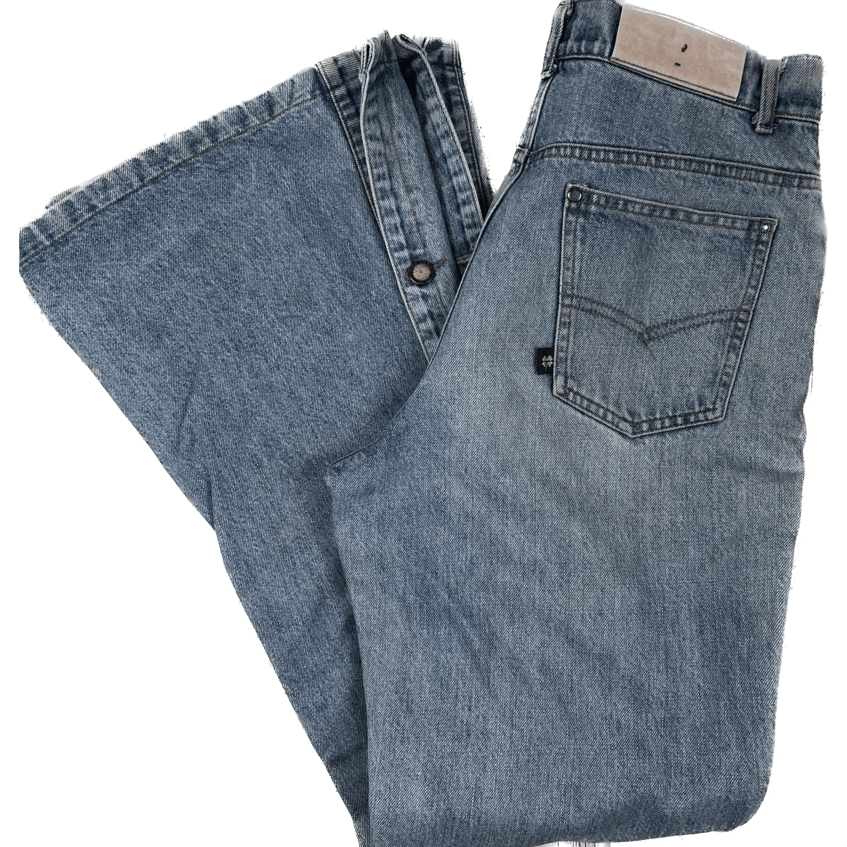 Australian Kerry McGee Vintage 1980's Button Leg Flared Jeans- Suit Size 10