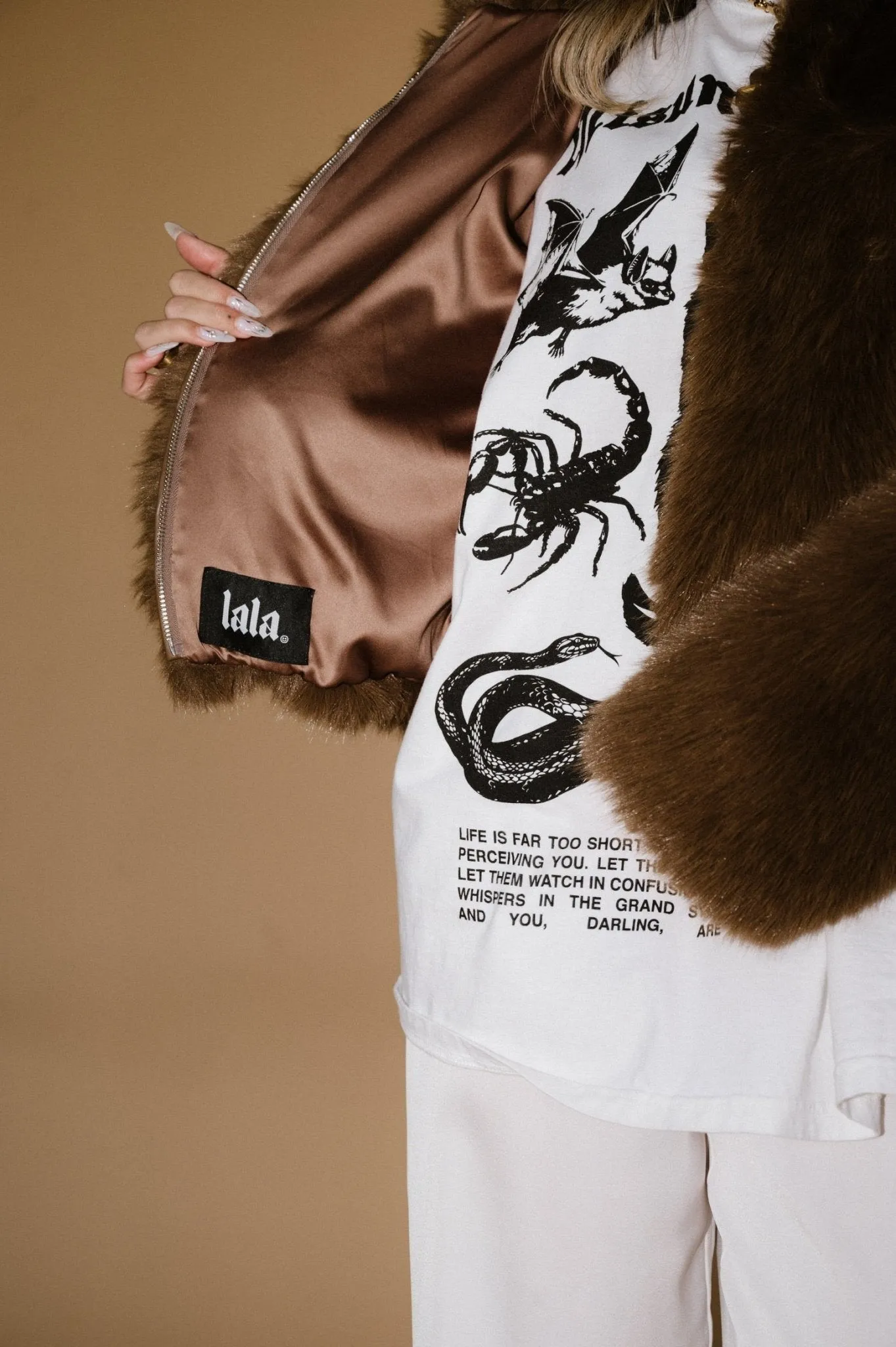 Baby Bear Faux Fur Bomber