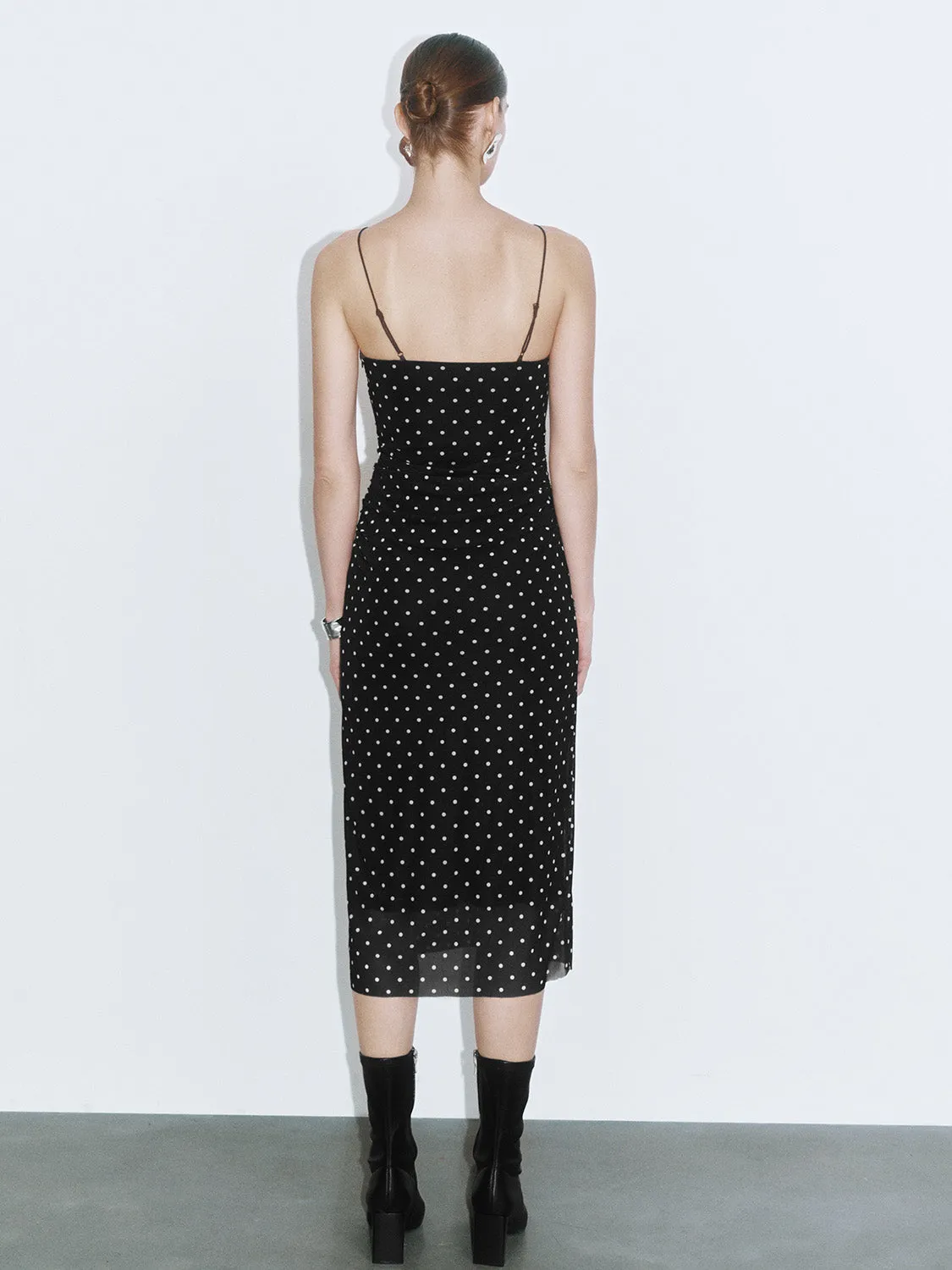 Cami Dot Skinny-Fit Dresses