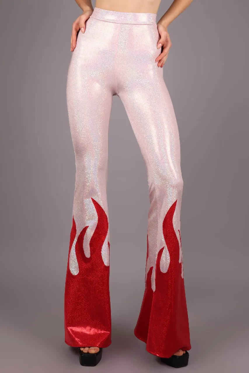 Candy Flames Bell Bottom Leggings RTS