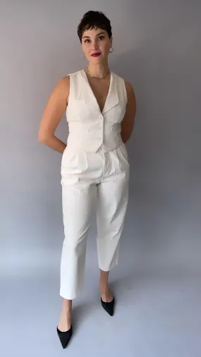 Cassie Pants - Wide Wale Corduroy - Ivory