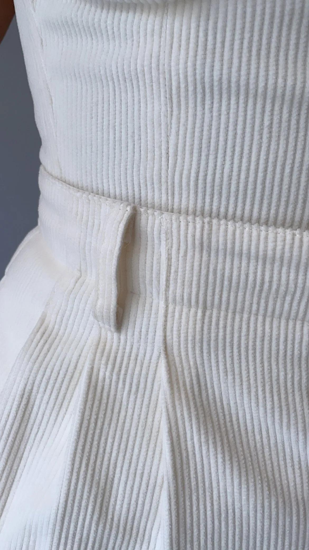 Cassie Pants - Wide Wale Corduroy - Ivory