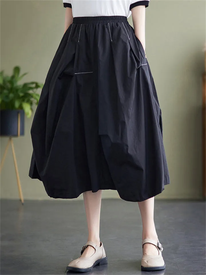 Casual High Waisted Slim Irregular Ladies Skirt
