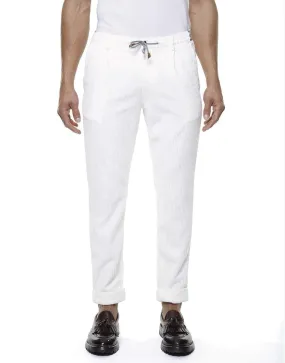 Corduroy Jogger Pants - Bianco