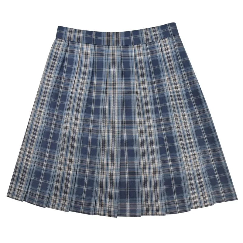 Cute College Style Printed High-Waisted JK Skirt