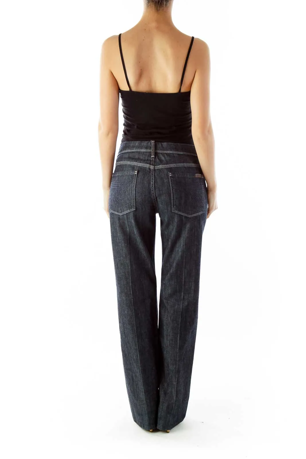 Dark Denim Flared Jeans