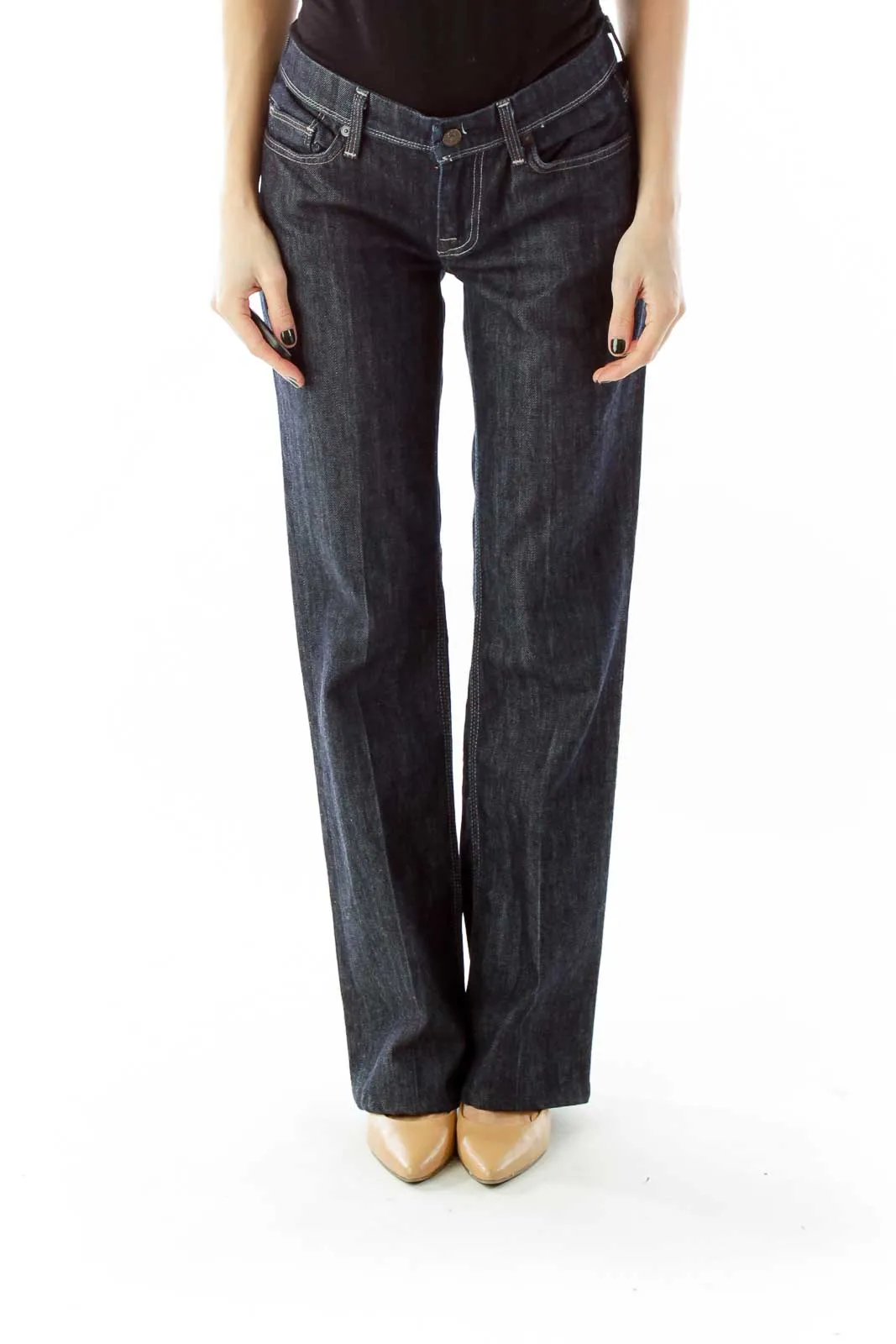 Dark Denim Flared Jeans