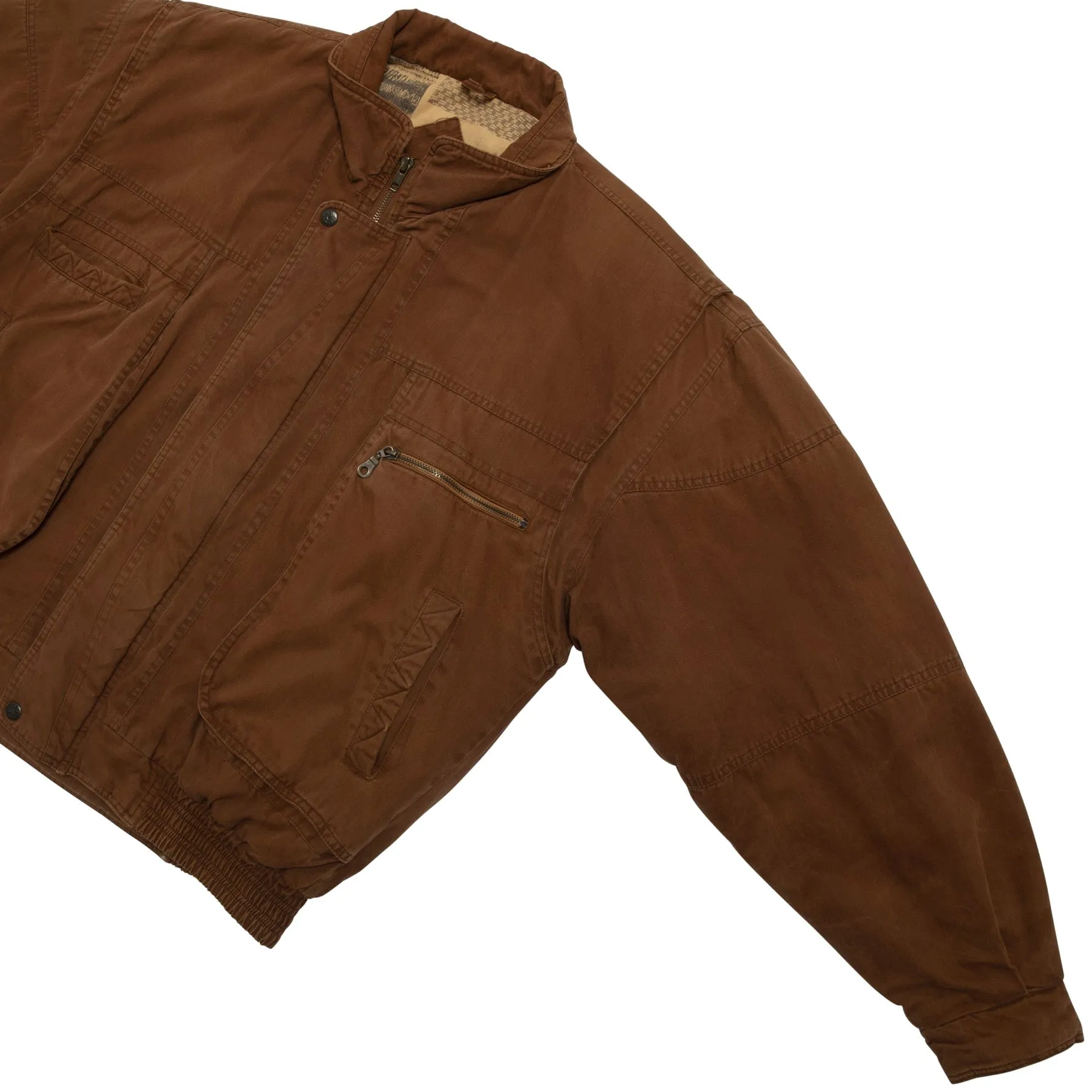 Enzyme Washed Twill Multi Panel Utility Bomber