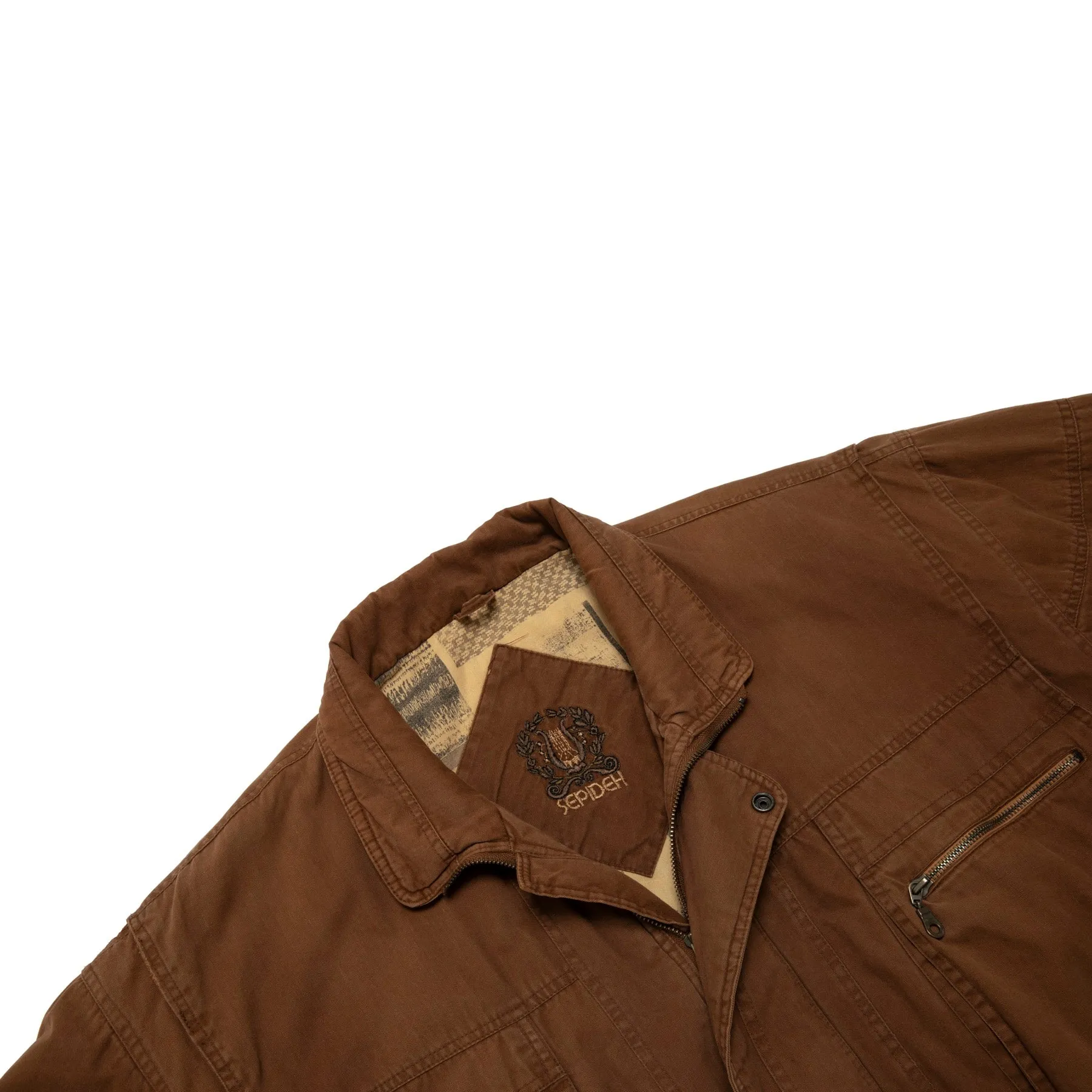 Enzyme Washed Twill Multi Panel Utility Bomber