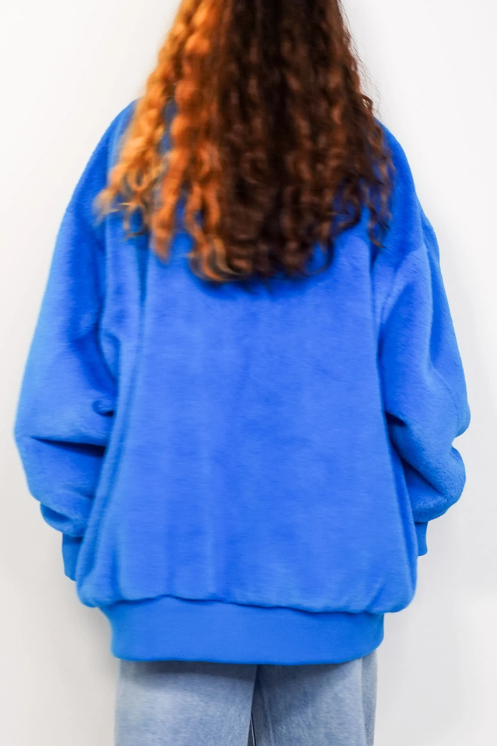 Faux Fur Blue Coat RRP £400