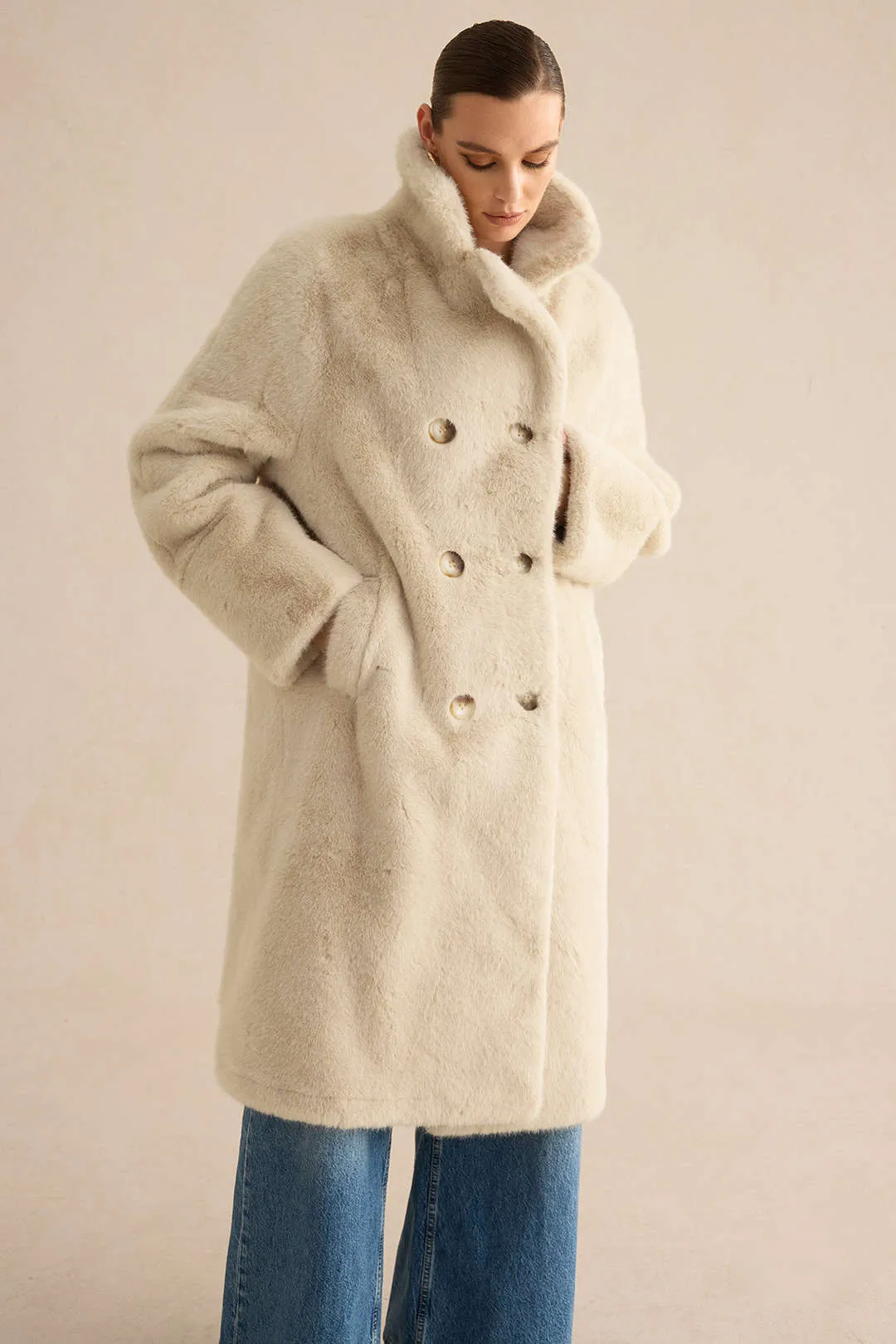 Faux Fur Palto