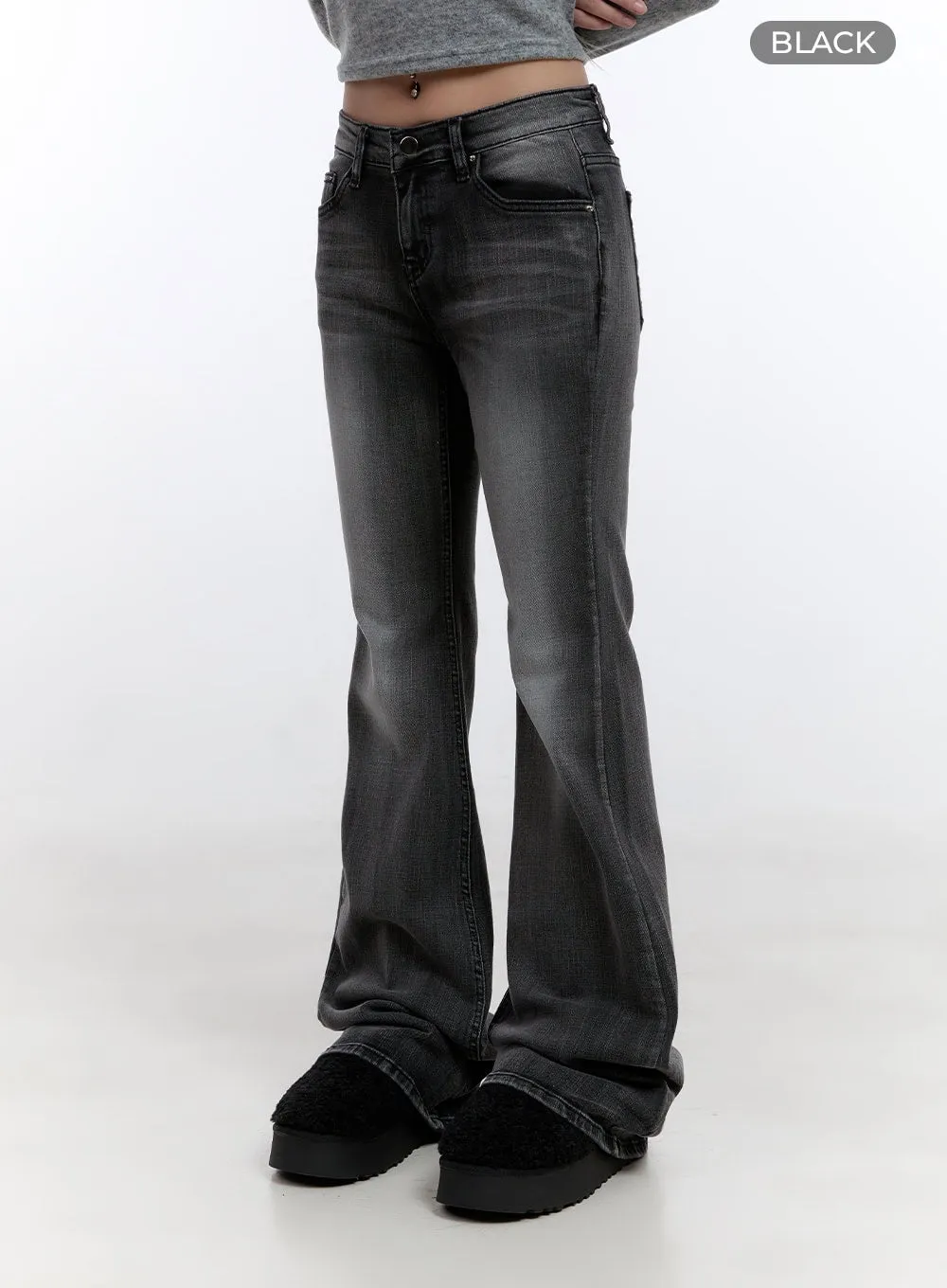 Gianna Faded Flared Jeans CO422