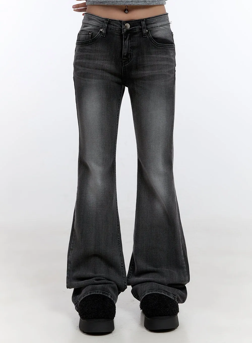 Gianna Faded Flared Jeans CO422