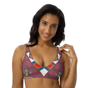 Gratitude Rose padded bikini top