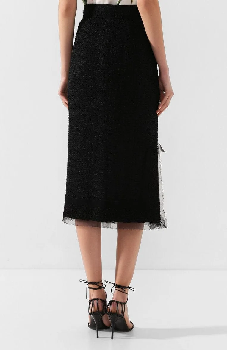 High-Waisted Midi Skirt
