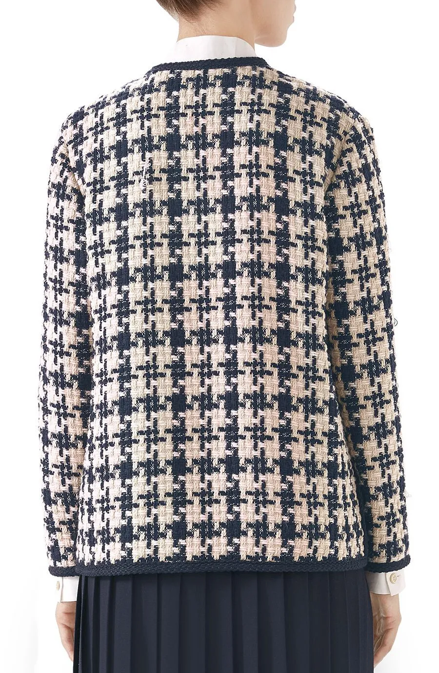 Houndstooth Tweed Jacket