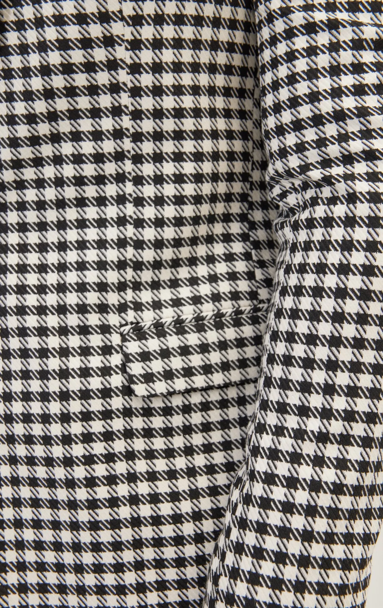 Houndstooth Weaving Peak Lapel Jacket
