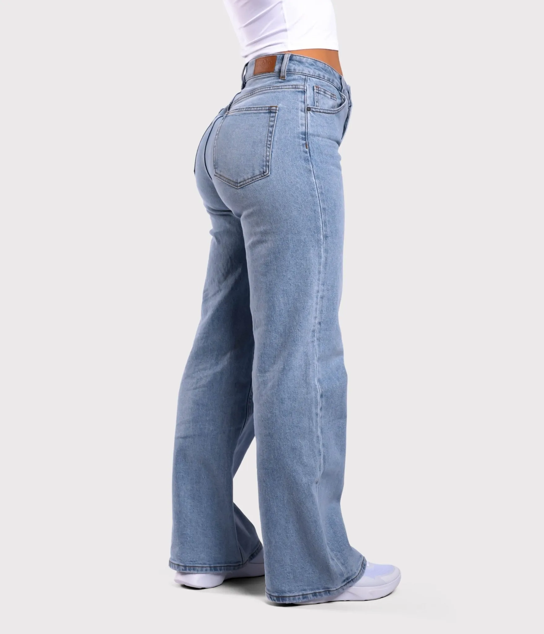 Light Blue Straight-leg Jeans