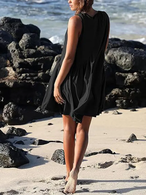 Loose Fit Sleeveless Dress for Summer Comfort