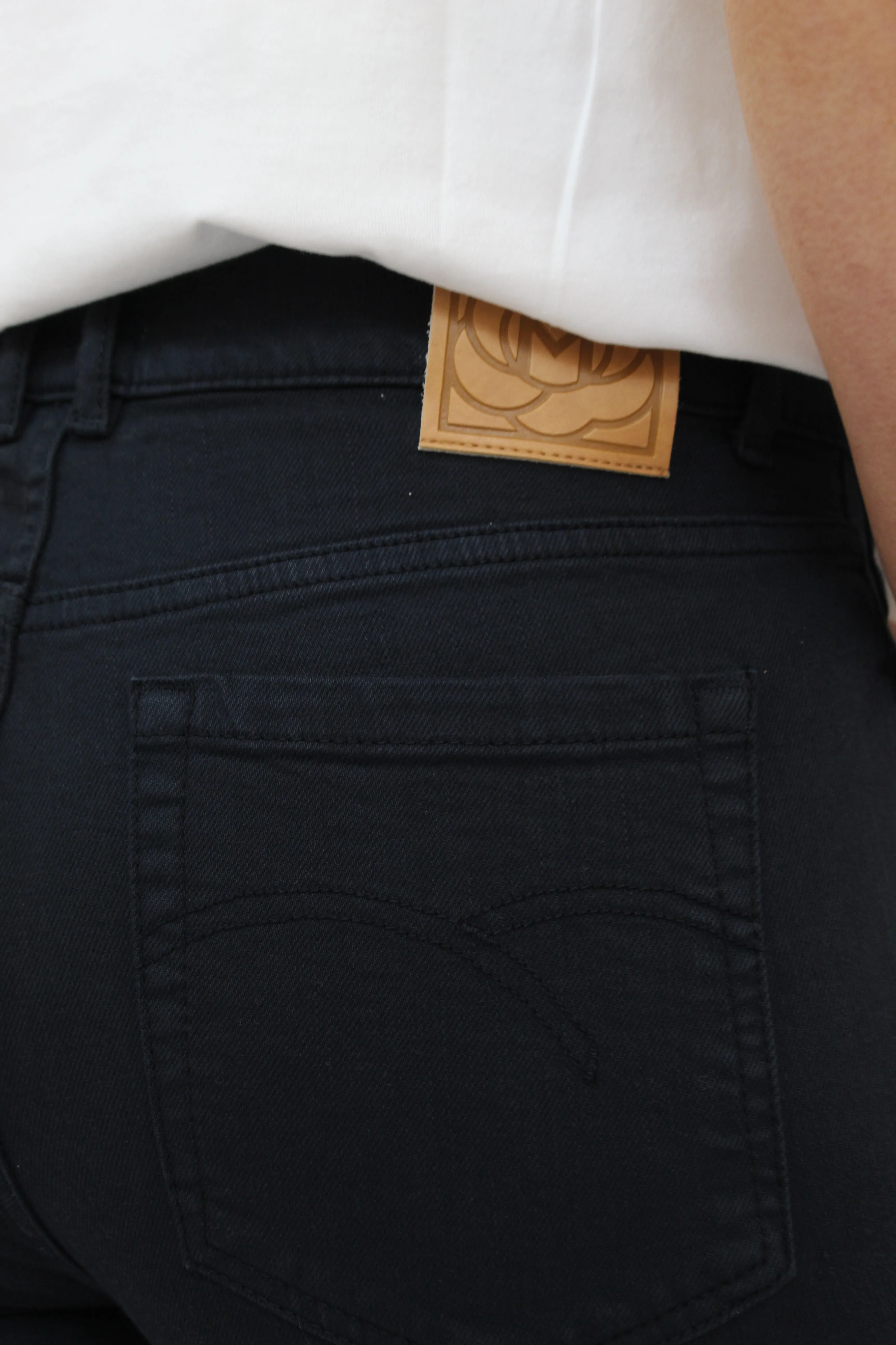 MARELLA Navy Short Flared Jeans