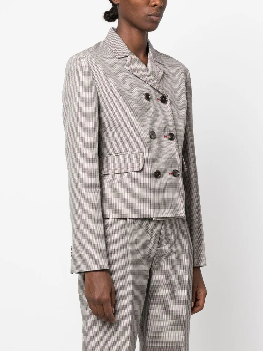 MARNI houndstooth-pattern double-breasted blazer