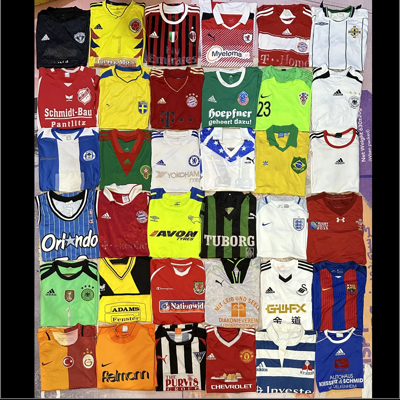 Men? football T-shirts 36 pieces