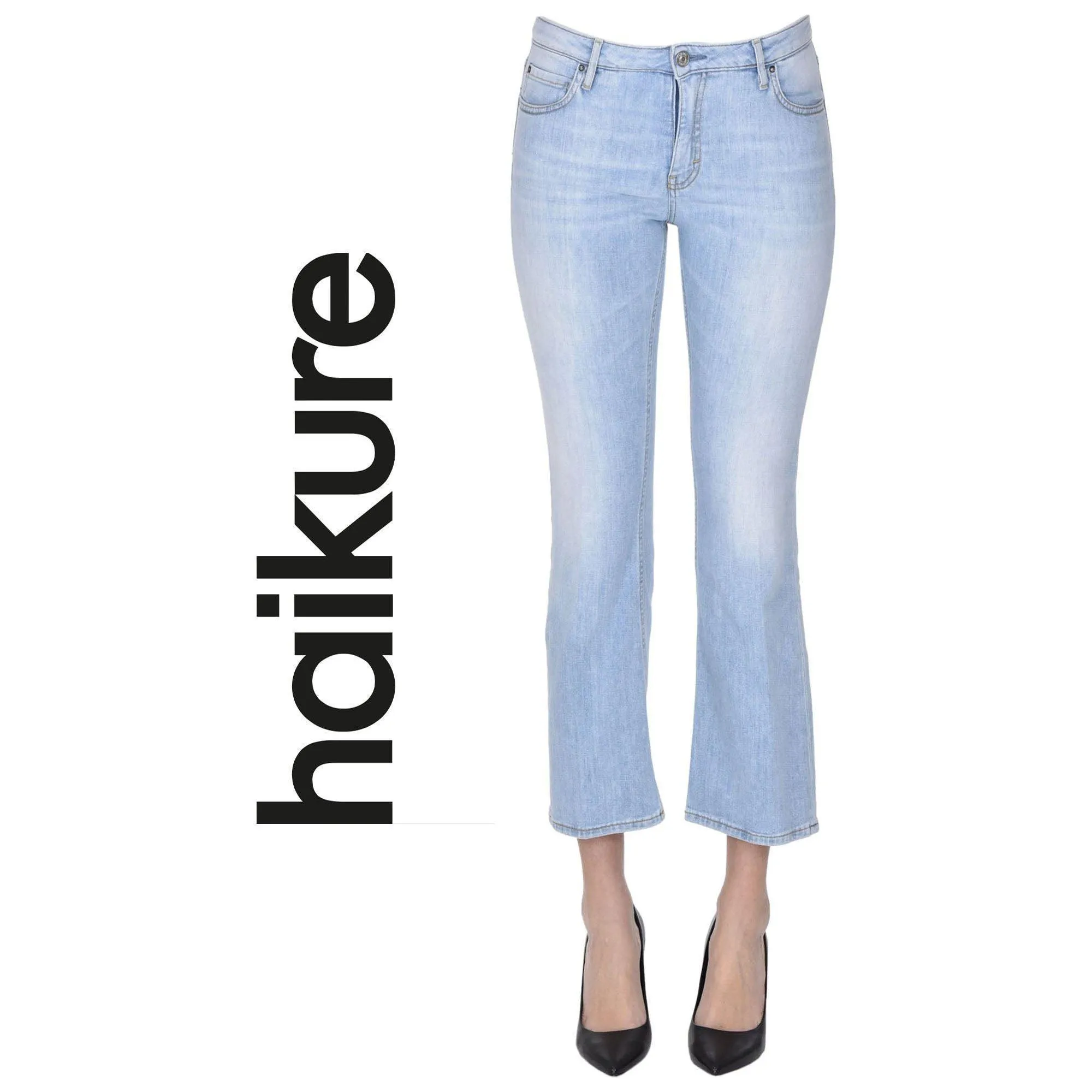 NWT - Haikure Italian 'Formentera Crop' Flare Jeans - Suit Size 29