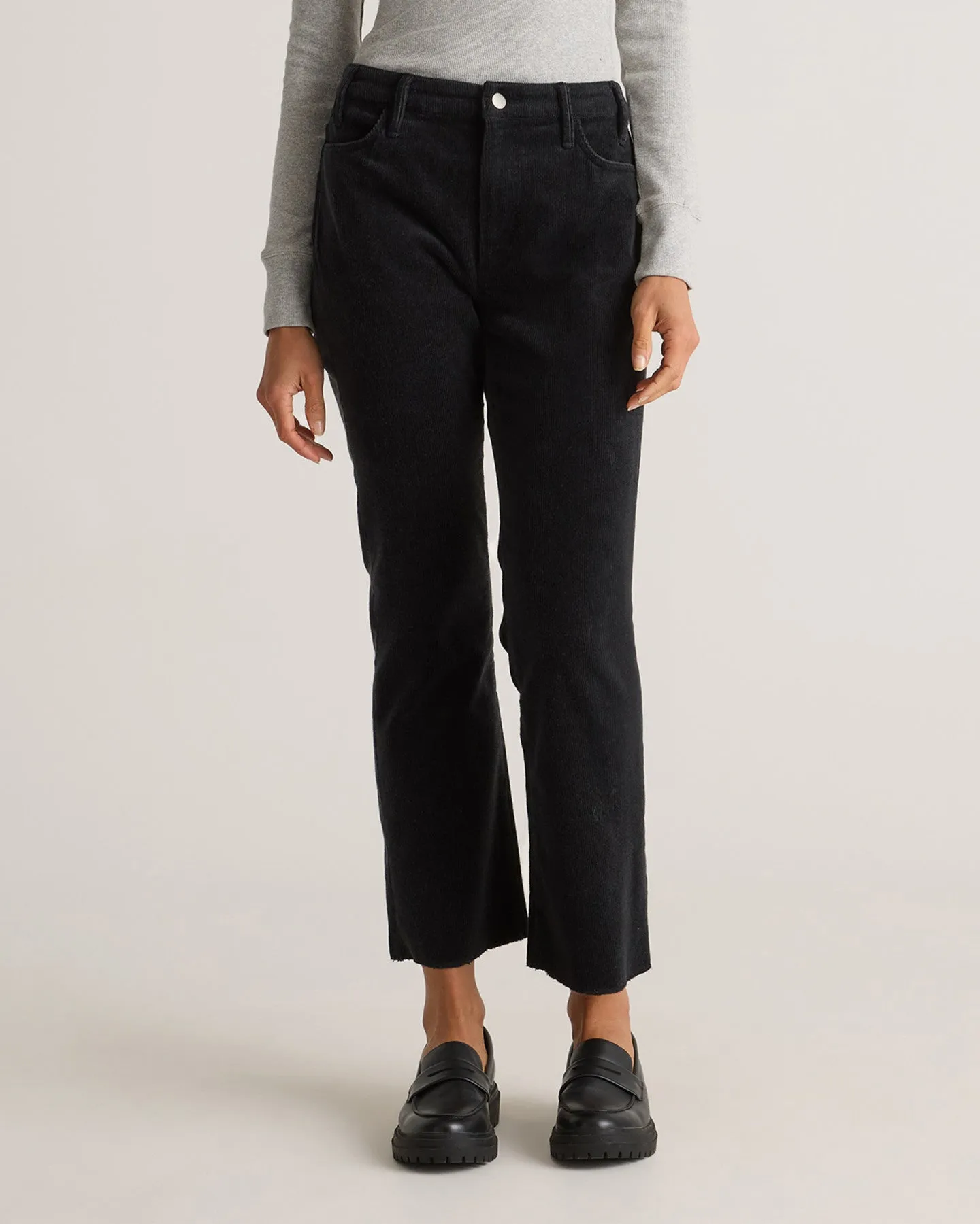 Organic Stretch Corduroy Kick Flare Pants