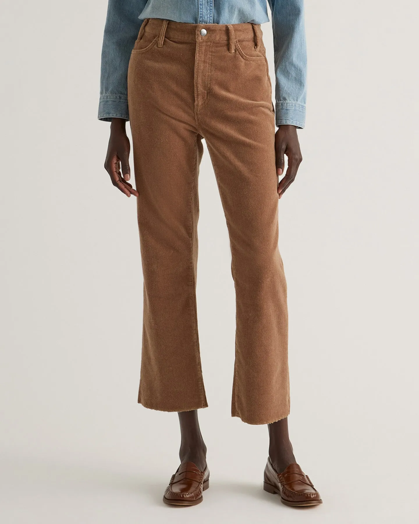 Organic Stretch Corduroy Kick Flare Pants