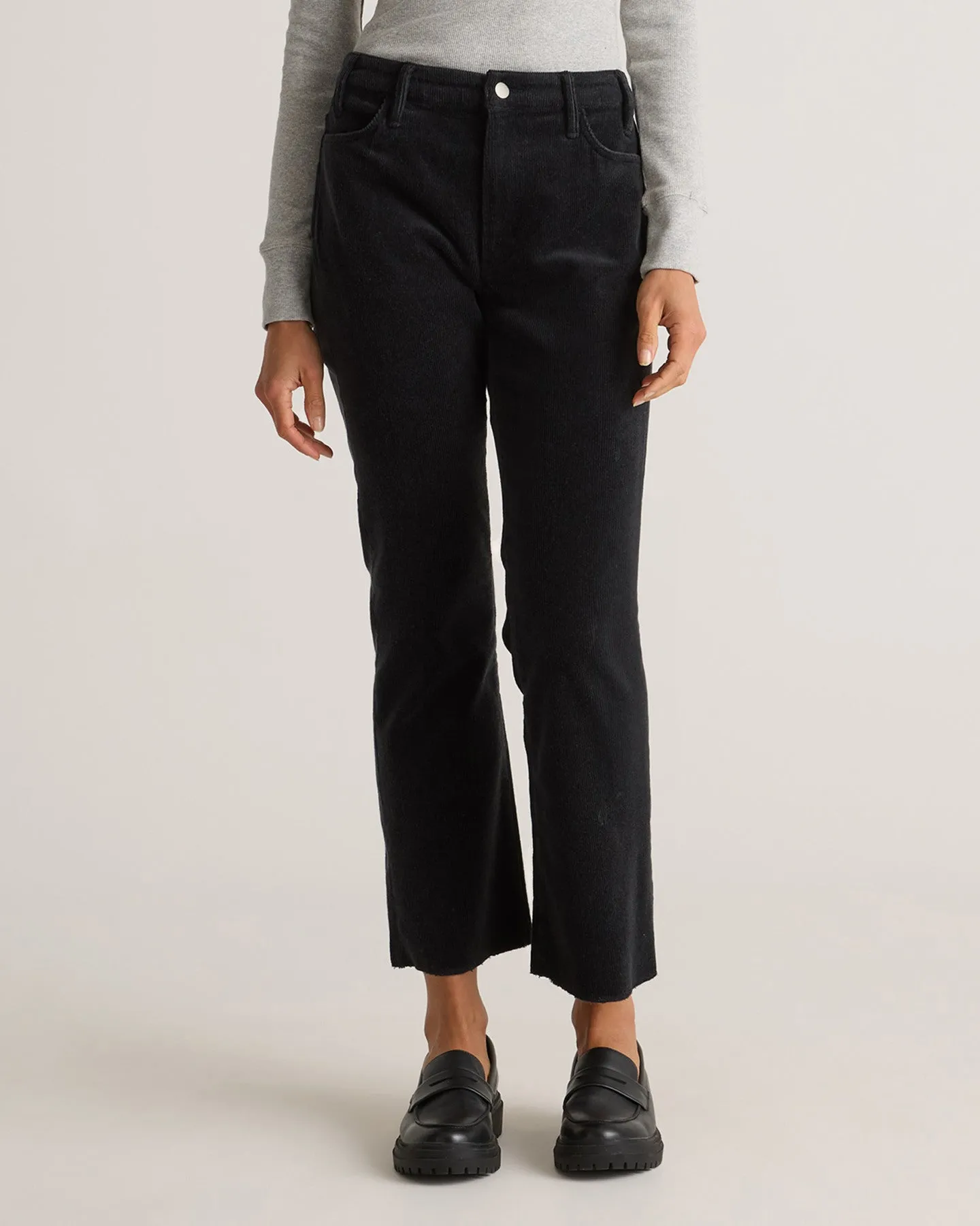Organic Stretch Corduroy Kick Flare Pants