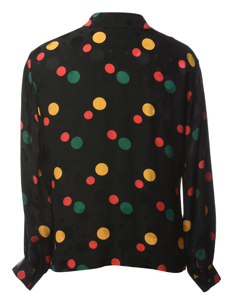 Polka Dot Blouse - L
