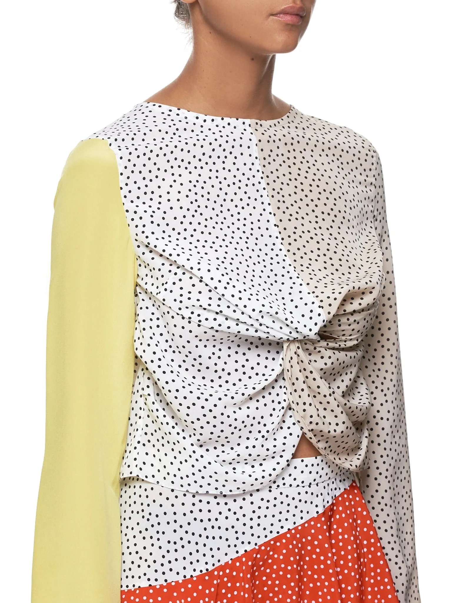 Polka Dot Top (MILA-YELLOW-POLKA DOT)