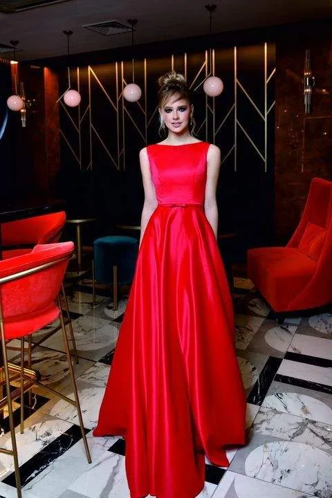Rich Weed Red Evening Dress