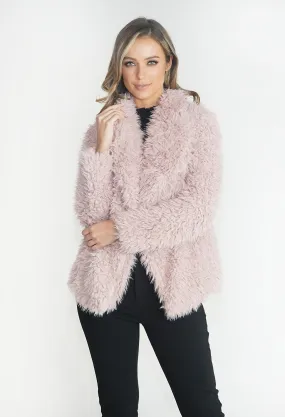 Rose Faux Fur Teddy Jacket
