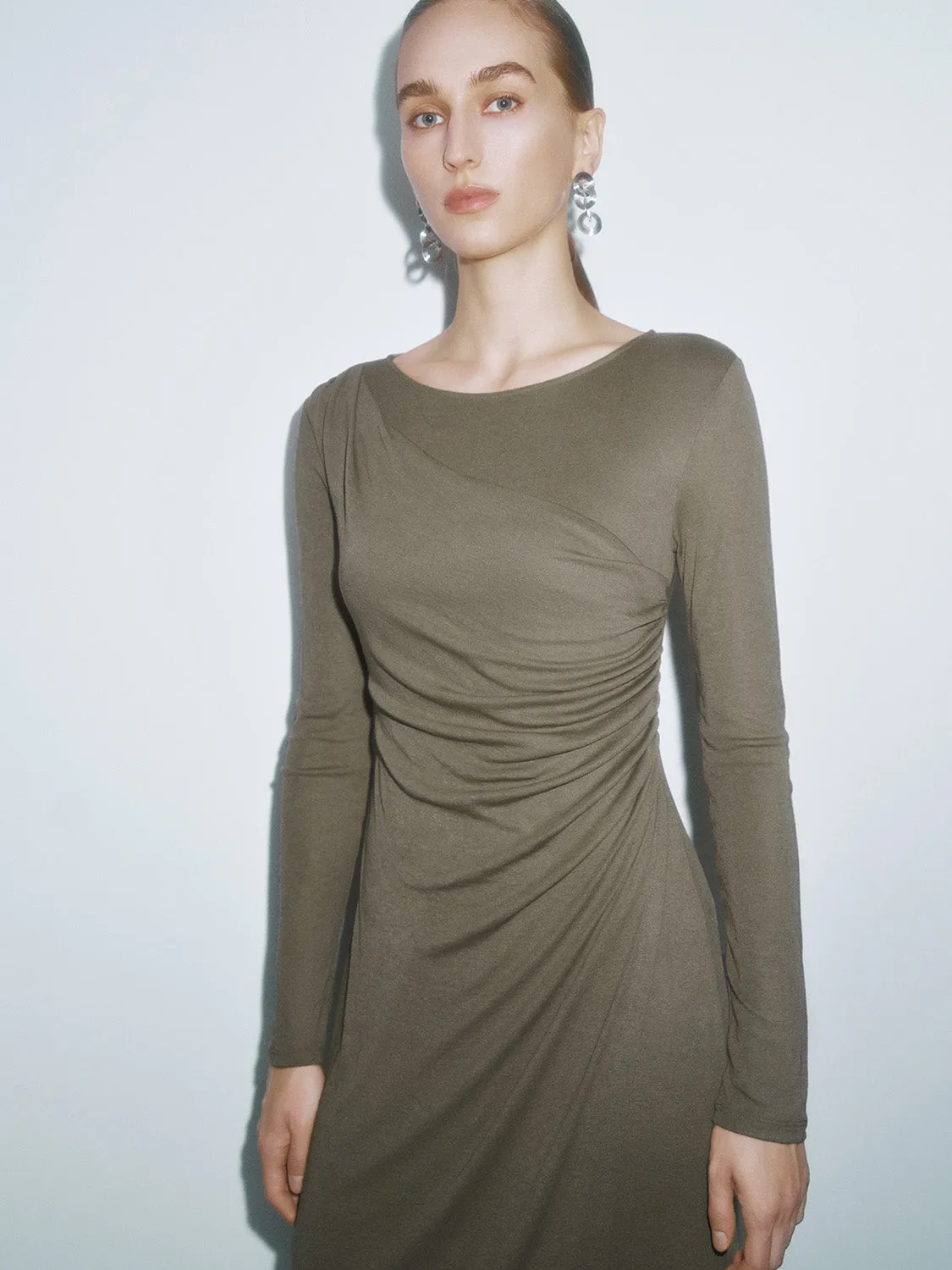 Ruched Skinny-Fit Dresses