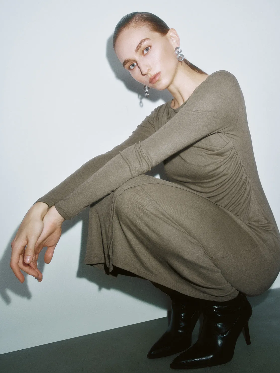 Ruched Skinny-Fit Dresses