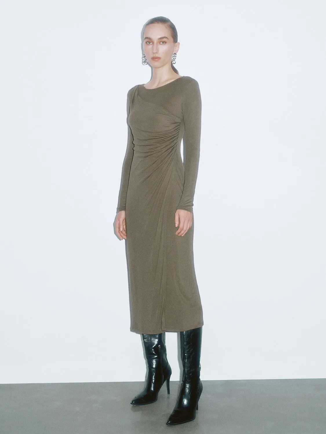 Ruched Skinny-Fit Dresses