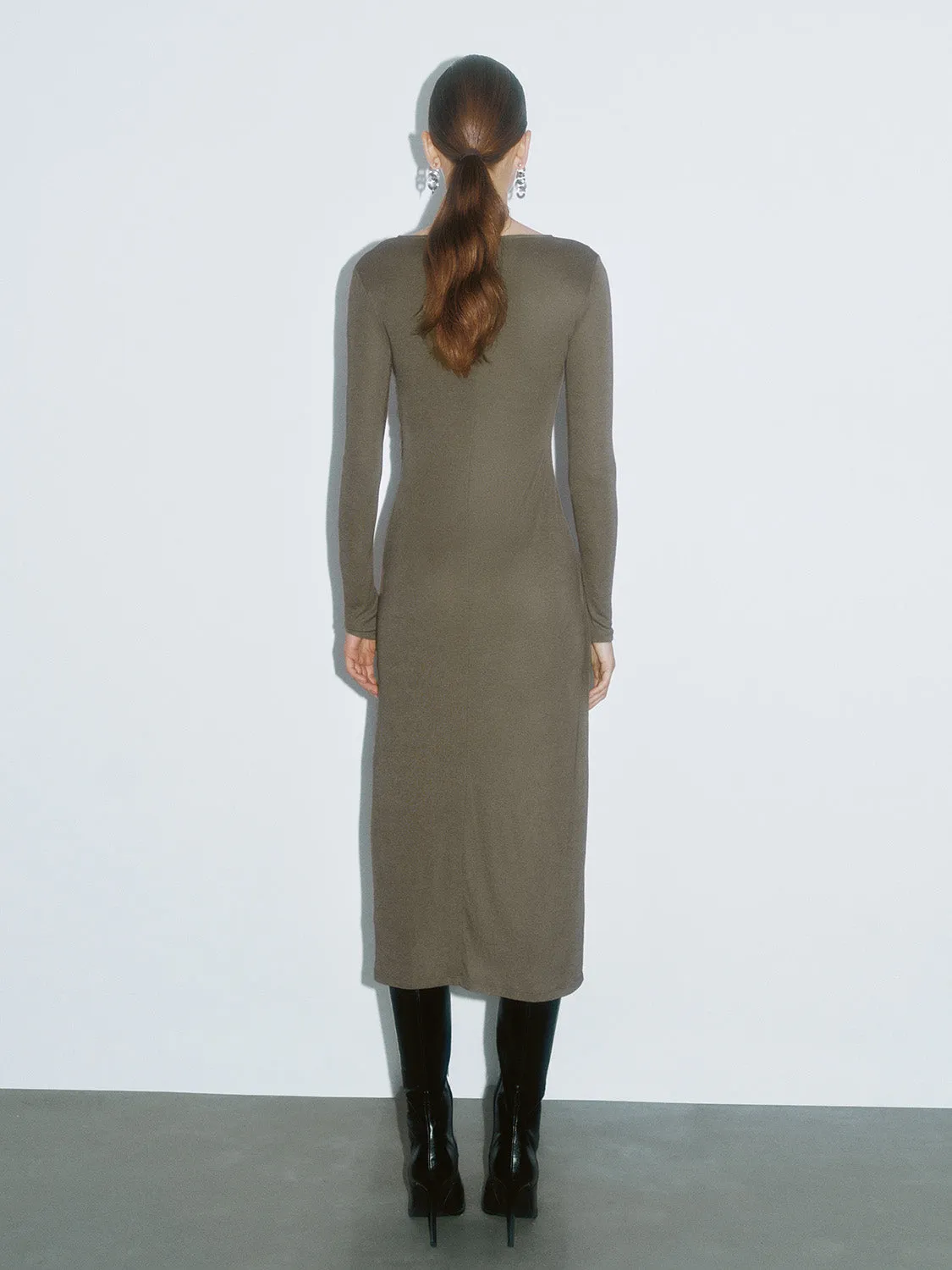Ruched Skinny-Fit Dresses