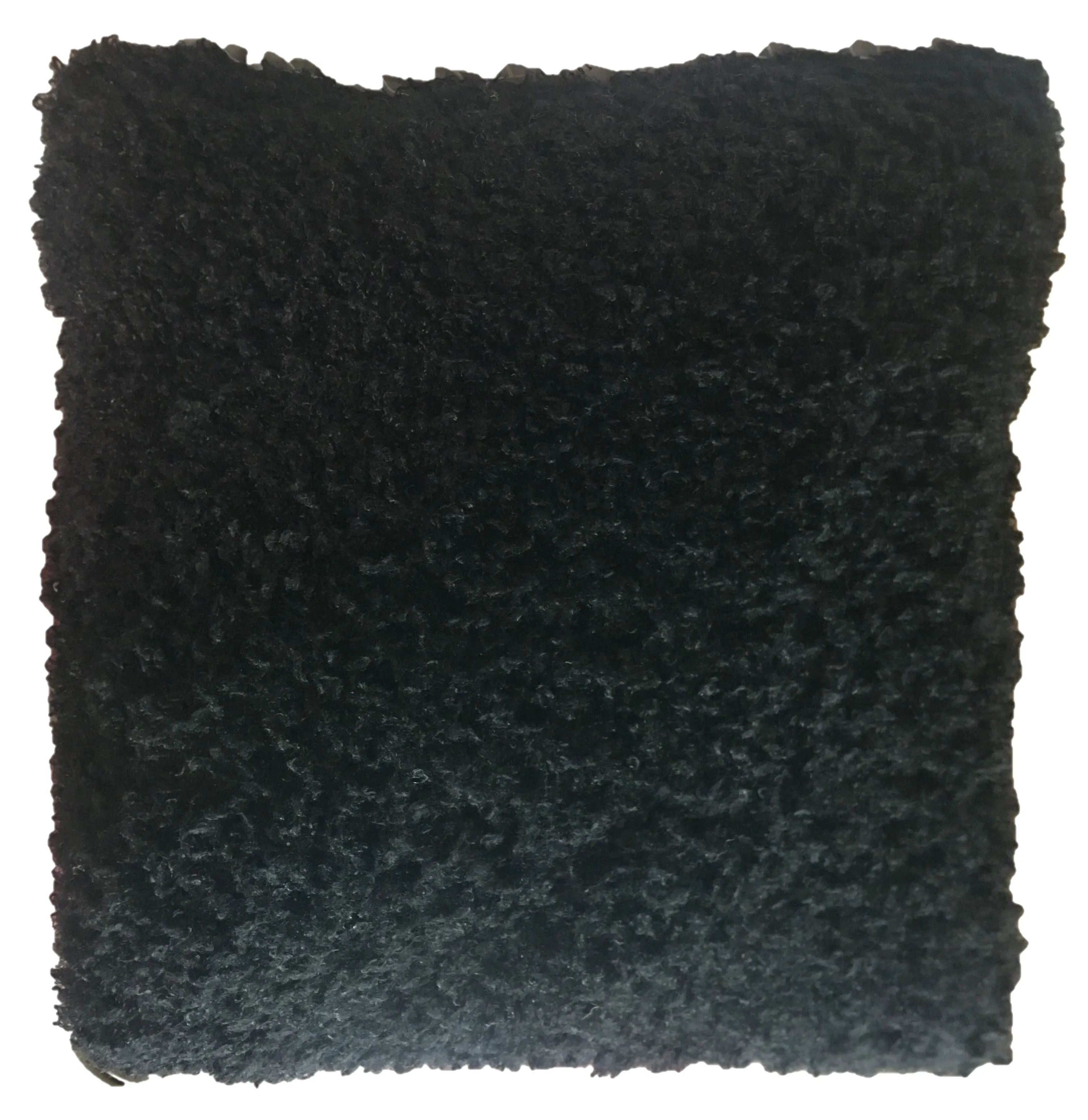 Soft square Black Faux Fur Decor Throw Pillow