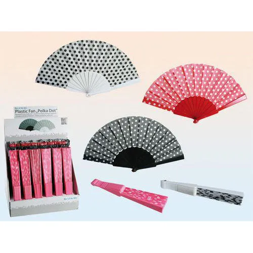 Spanish polka dot Plastic Fan