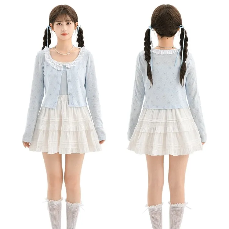 Sweet Girl Style White Fairy Skirt
